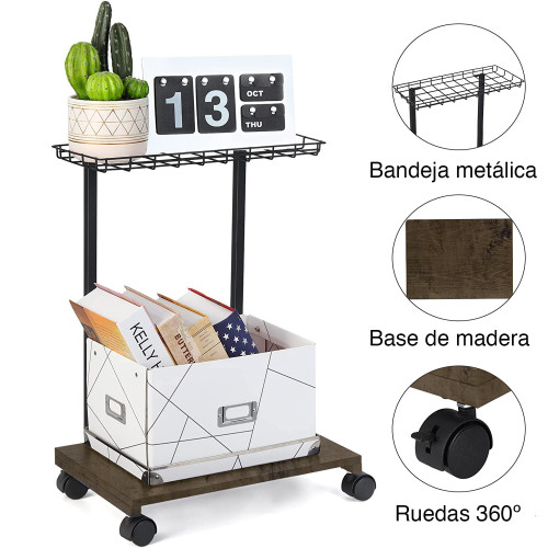 Carro Soporte CPU con ruedas y bandeja superior Carro Soporte CPU con ruedas y bandeja superior