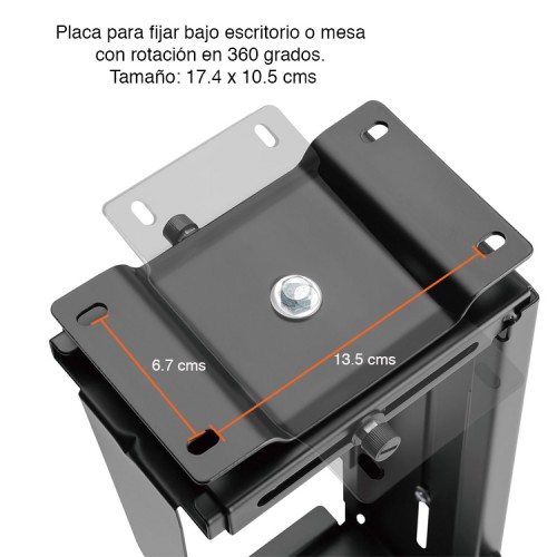 Soporte CPU bajo escritorio o muro Soporte CPU bajo escritorio o muro