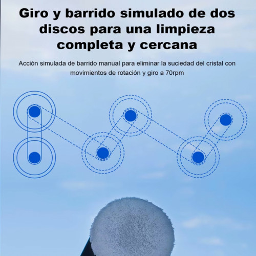 Robot limpiador de vidrios con pulverizador Liectroux Robot limpiador de vidrios con pulverizador Liectroux