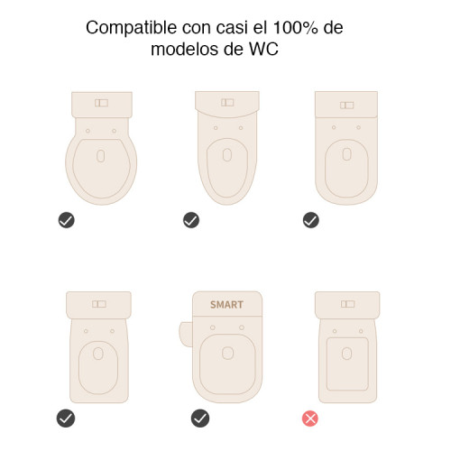 Asiento WC niños escalera altura regulable Verde