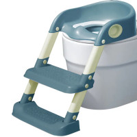 Asiento WC niños escalera altura regulable Verde