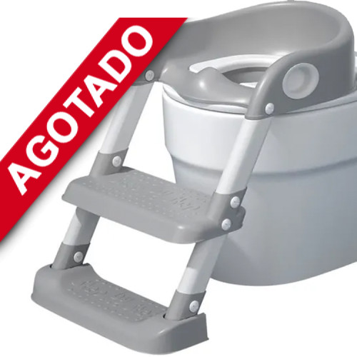 Asiento baño WC niños escalera altura regulable y seguro