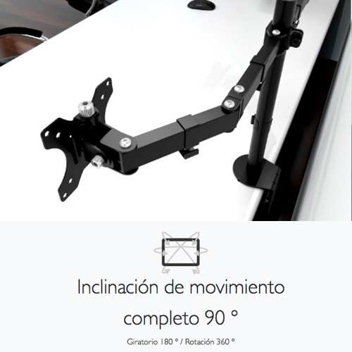 Soporte doble monitor 32 pulgadas escritorio
