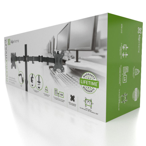 Soporte doble monitor 32 pulgadas escritorio