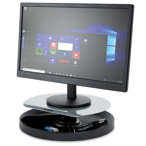 Alzador monitor escritorio con bandeja accesorios 