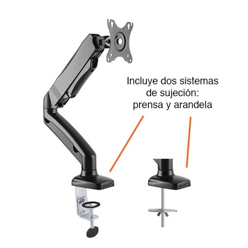 Soporte Monitor Articulado Giratorio Escritorio hasta 32"