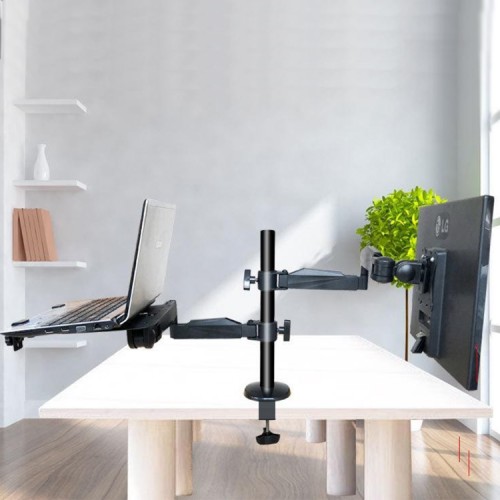Soporte Monitor y Notebook brazo escritorio B49 Soporte Monitor y Notebook brazo escritorio B49