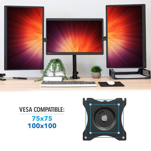 Soporte monitor triple alineacion horizontal Soporte monitor triple alineacion horizontal