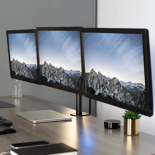Soporte monitor triple alineacion horizontal Soporte monitor triple alineacion horizontal