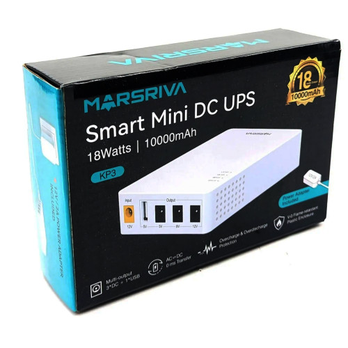 Mini UPS para router 5V / 9V / 12V 18W 1000mAh