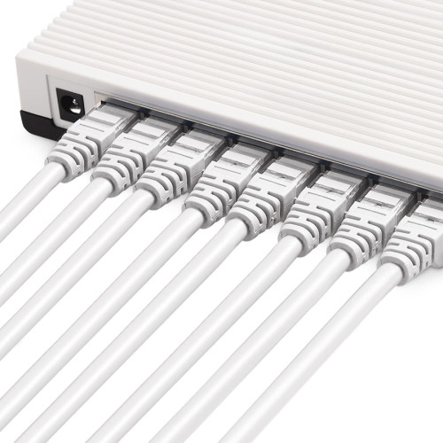 Cable de red 5 metros cat 6 Rj45 Lan Blanco Cable de red 5 metros cat 6 Rj45 Lan Blanco