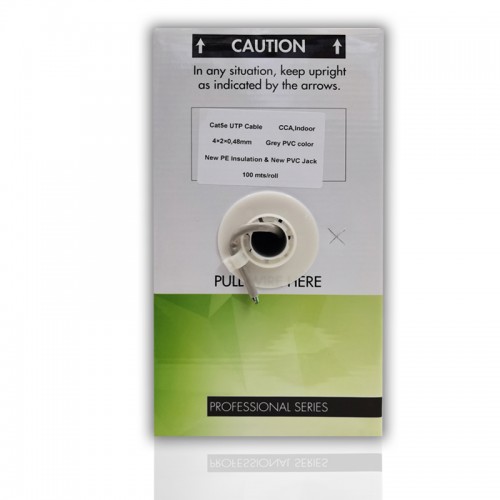 Caja cable de red cat 5e 100 metros Gris Caja cable de red cat 5e 100 metros Gris
