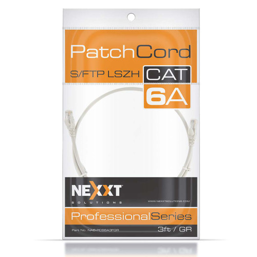 Cable de red 91 cms cat 6a trenzado blindado Cable de red 91 cms cat 6a trenzado blindado
