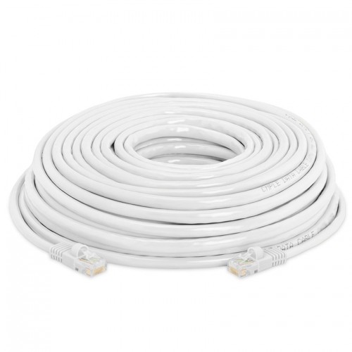 Cable de red 30 metros cat 6 Rj45 Lan Blanco