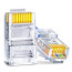 Conector RJ45 Pass Through cat 6 x 10u