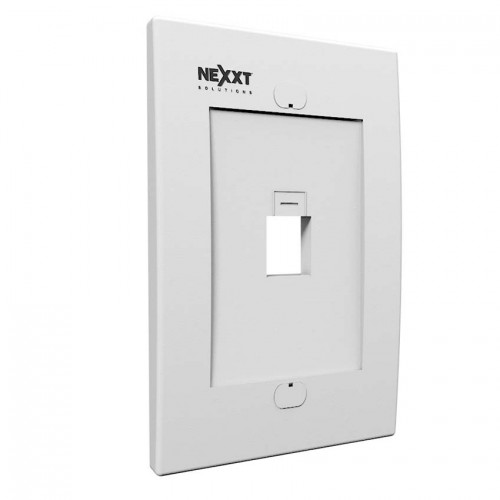 Placa de pared RJ45 Faceplate módulo red Nexxt Solutions Placa de pared RJ45 Faceplate módulo red Nexxt Solutions