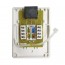 Roseta Caja RJ45 pared Cat 6 simple blanca