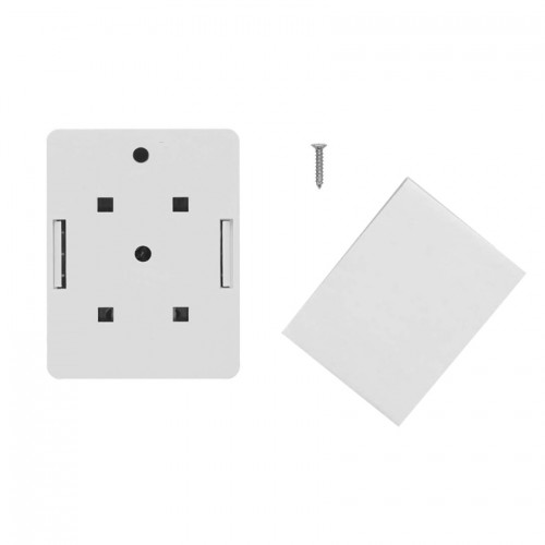 Roseta Caja RJ45 pared Cat 6 simple blanca Roseta Caja RJ45 pared Cat 6 simple blanca