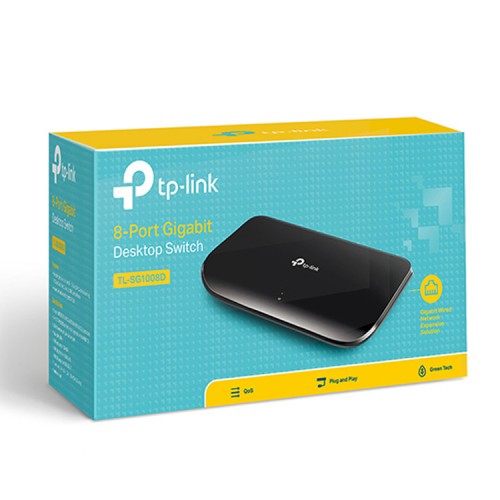 Switch Gigabit ethernet red RJ45 8 puertos 