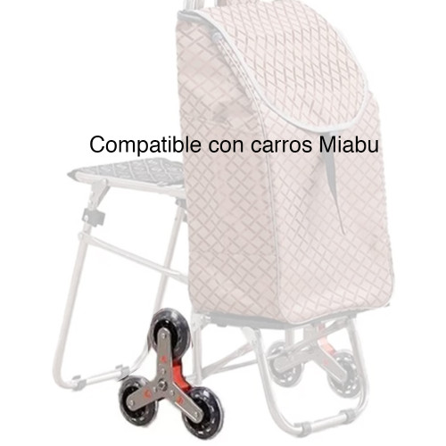 Par Rueda repuesto carro feria plegable Miabu Par Rueda repuesto carro feria plegable Miabu