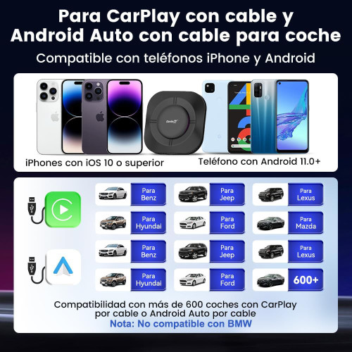 CarlinKit Android 13.0 AIBox para auto con CarPlay Cableado SALDO *** CarlinKit Android 13.0 AIBox para auto con CarPlay Cableado SALDO ***