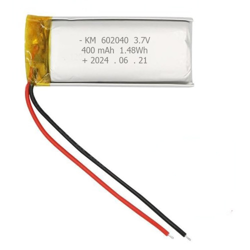 Bateria Para Led Repuesto Km 602040 3.7v 400mha Bateria Para Led Repuesto Km 602040 3.7v 400mha