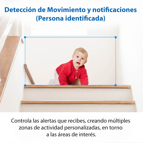 Cámara de seguridad Wifi 2K IA Llanto bebé