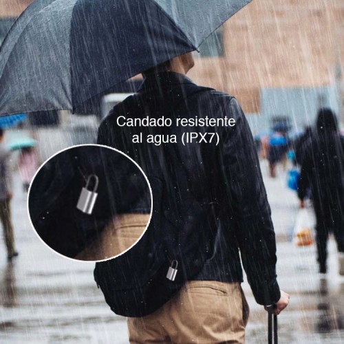 Candado con huella digital recargable resistente al agua Candado con huella digital recargable resistente al agua