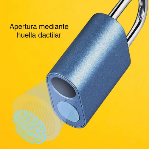 Candado con huella digital recargable resistente al agua Candado con huella digital recargable resistente al agua