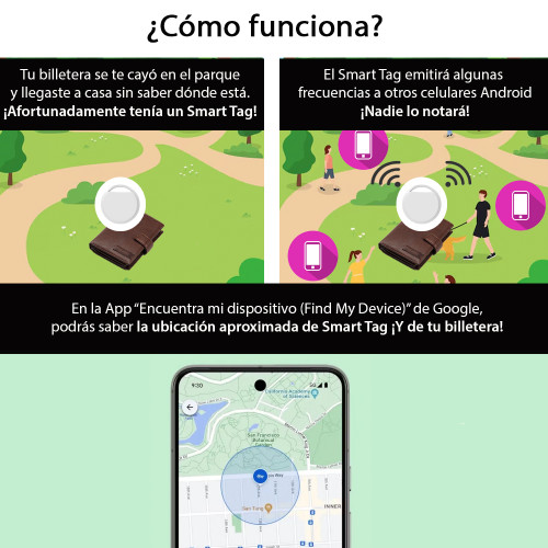 Smart Tag Android para Find My Device de Google