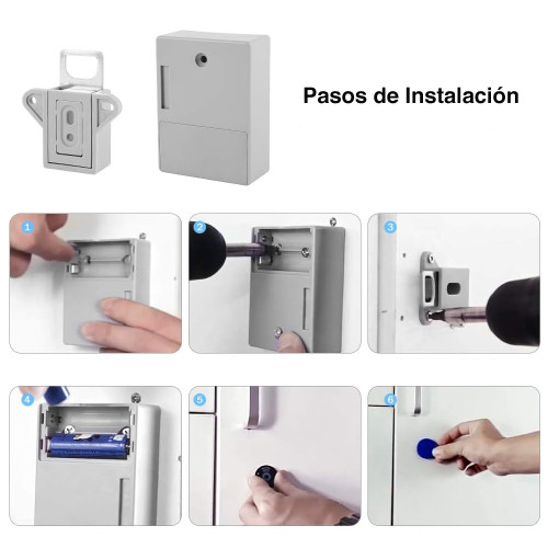 Cerradura inteligente cajón RFID tarjeta electronica
