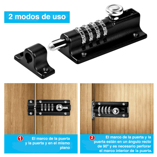 Pestillo puerta con clave picaporte muebles