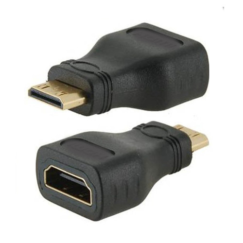 Adaptador Mini HDMI macho a HDMI hembra 1080p