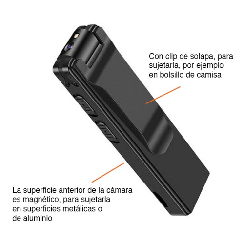 Mini Cámara Espía HD con micrófono portátil 