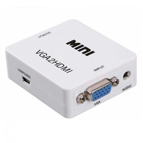 Adaptador Conversor VGA a HDMI 1080p con audio