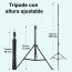 Trípode para proyector altura ajustable hasta 150 cms