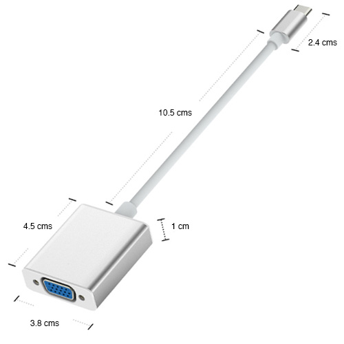 Adaptador USB C a VGA Macbook Retina Touch Bar Adaptador USB C a VGA Macbook Retina Touch Bar