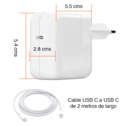Cargador USB C 29W para Macbook iPhone iPad Cargador USB C 29W para Macbook iPhone iPad