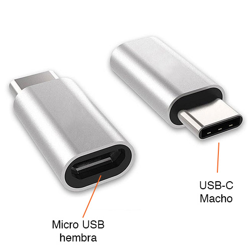 Adaptador Micro USB a USB tipo C OTG Adaptador Micro USB a USB tipo C OTG