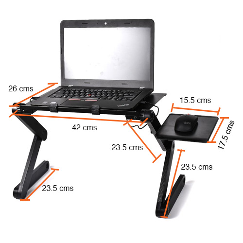 Mesa para Notebook cama plegable con ventilador Mesa para Notebook cama plegable con ventilador