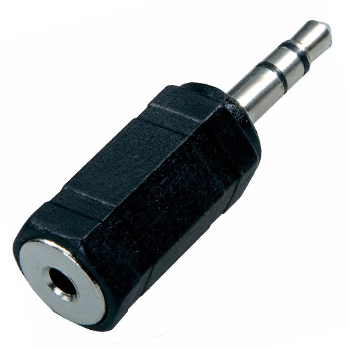 Adaptador 2.5 mm hembra a 3.5 mm macho audio Adaptador 2.5 mm hembra a 3.5 mm macho audio