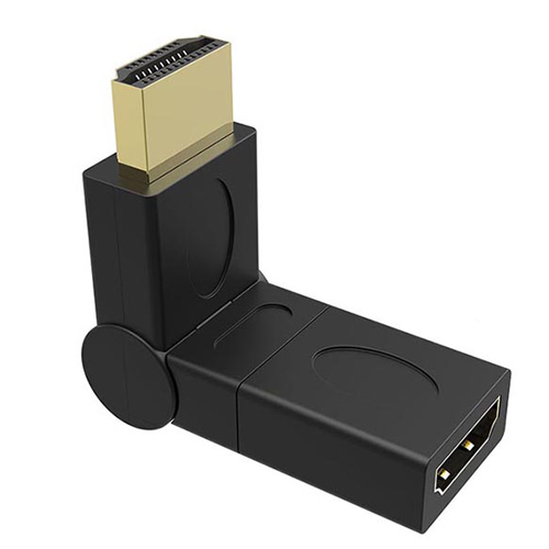 Copla HDMI macho Hembra ángulo 90º Diseño L Copla HDMI macho Hembra ángulo 90º Diseño L