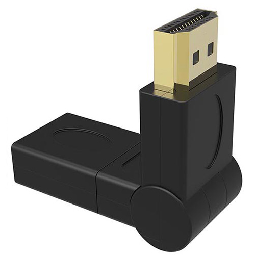 Copla HDMI macho Hembra ángulo 90º Diseño L Copla HDMI macho Hembra ángulo 90º Diseño L