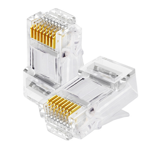 Conectores RJ45 Bolsa 100 unidades para cable cat 5e Conectores RJ45 Bolsa 100 unidades para cable cat 5e